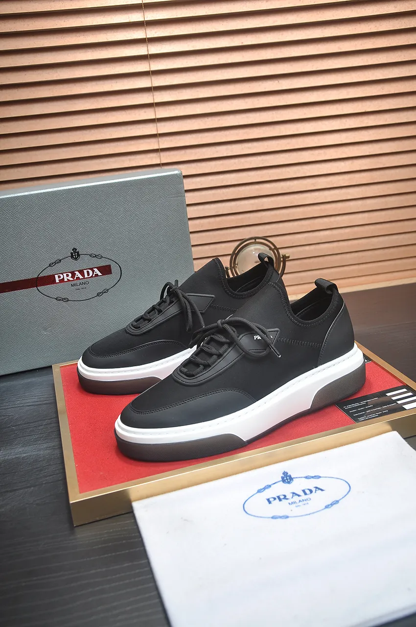 Men's shoes 💰580💶【PRADA】Top original, new season, high quality original goods, top imported calfskin with original imported glue, imported cowhide inside with original cowhide feet, original outsole! Quality guaranteed! Code 38-45 (45 customized)